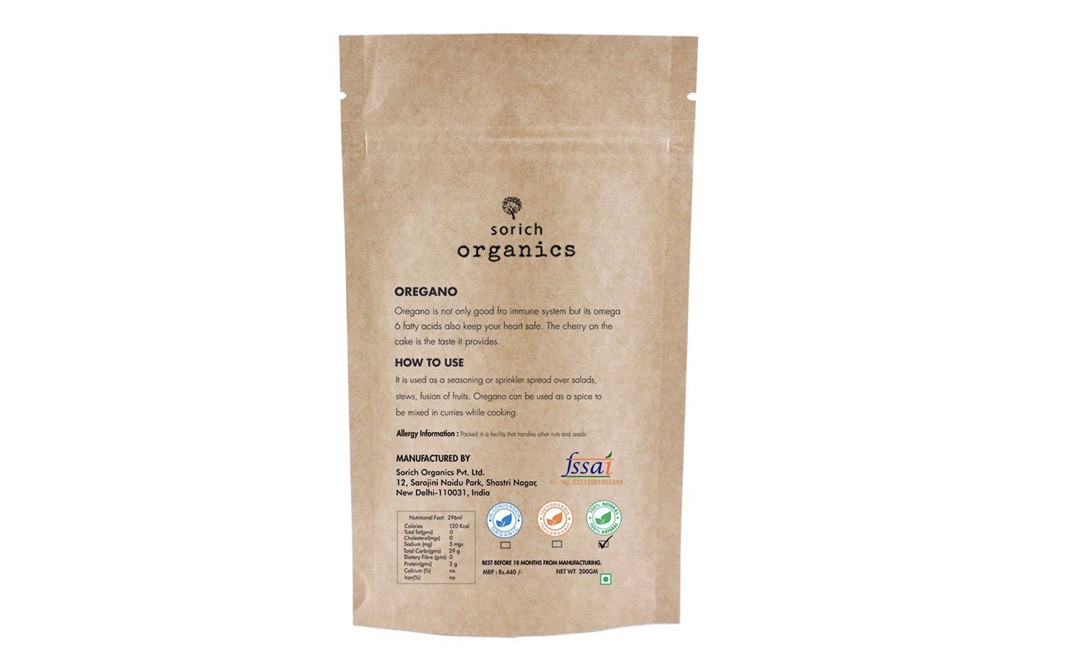 Sorich Organics Oregano Seasoning    Pack  200 grams